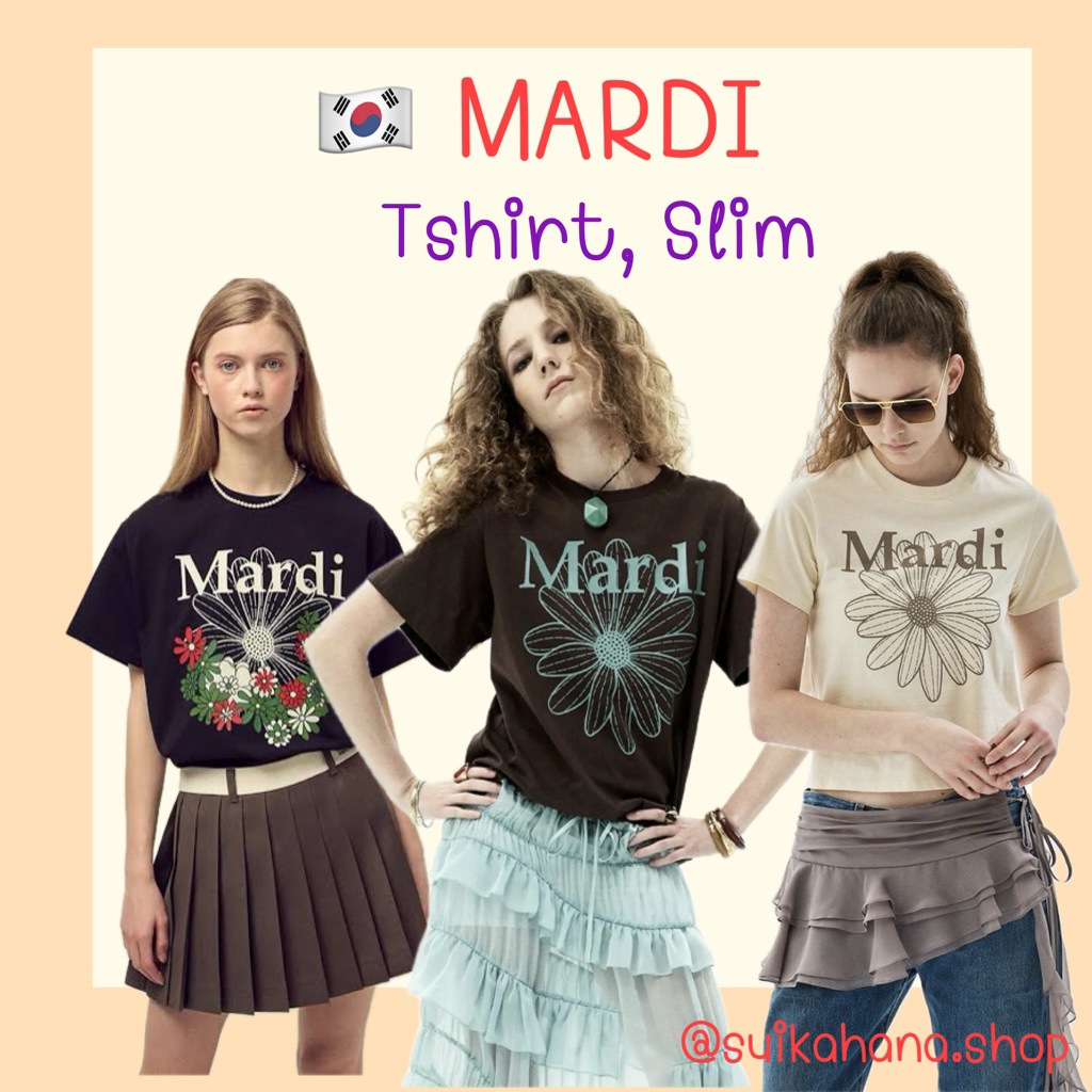 🇰🇷พร้อมส่ง‘แท้| เสื้อ MARDI MERCREDI Tshirt