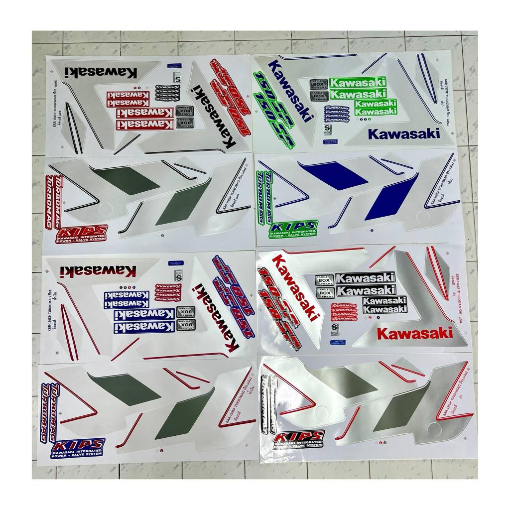 สติ๊กเกอร์ KR 150 SP ตัวTurbomag ปี1991 สติ๊กเกอร์ KR 150 ปี91 Kawasaki KR 150