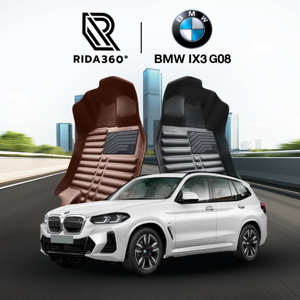 [RIDA360°] พรมรถยนต์ BMW IX3 G08 2021-2026 พรมปั๊มขึ้นรูปชิ้นเดียวไร้รอยต่อ รับประกัน5ปี [125]