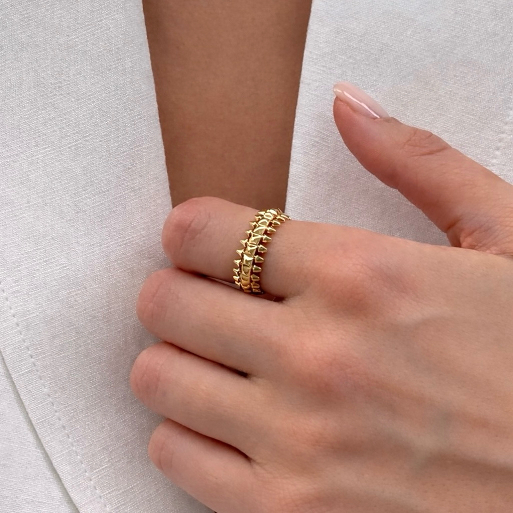 Eclat - Gemini Ring แหวนทอง Size 6.5