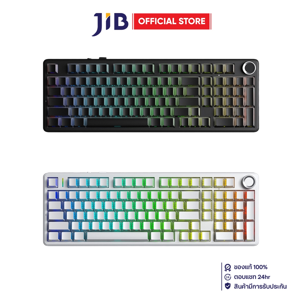 WIRELESS KEYBOARD (คีย์บอร์ดไร้สาย) AULA F99PRO - LIGHT SILENT SWITCHS RGB EN