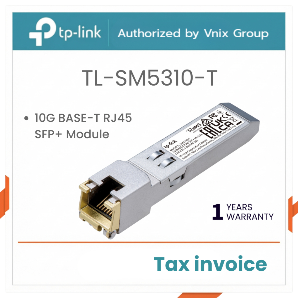TP-Link TL-SM5310-T 10G BASE-T RJ45 SFP+ Module By Vnix Group
