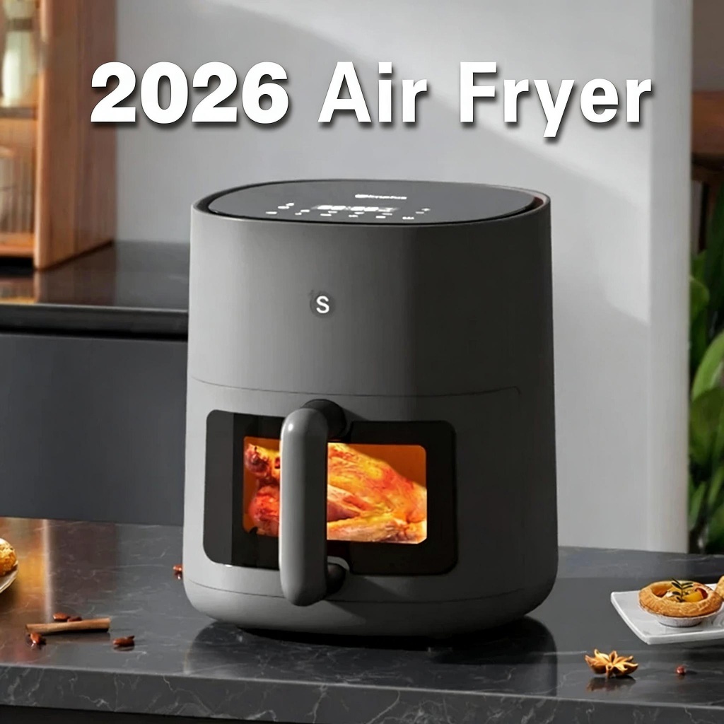 simplus air fryer 2026 หม้อทอดไร้น้ำมัน ความจุ 5l สำหรับใช้ในครัวเรือน มัลติฟังก์ชั่น หม้อทอดไร้น้ำม