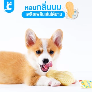 [ส่งฟรี🇹🇭] CleverPet ของเล่นสุนัข ถั่วลิสง บีบมีเสียง หอมกลิ่นนม ลูกบอลหมา Milky Peanut Dog Toy