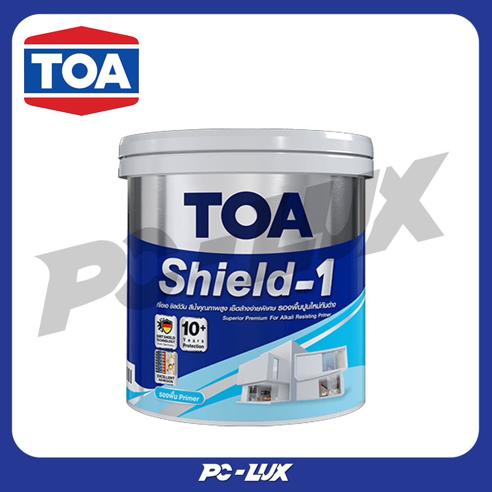 TOA สีน้ำชิลด์ วัน นาโน ชนิดด้านสีทาฝ้าเพดาน  สี  White E777  ขนาด 5 แกลลอน