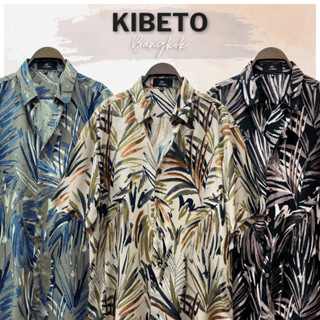 Kibeto เสื้อฮาวาย ลายใบไม้ Jungle 3 สี ผ้าสปันเรยอน เนื้อนิ่…