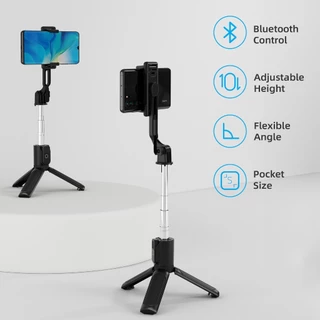 ไม้เซลฟี่ อเนกประสงค์ 360° ขาตั้งกล้อง แบบหมุนได้ พร้อมไฟ Led พร้อมรีโมตคอนโทรล