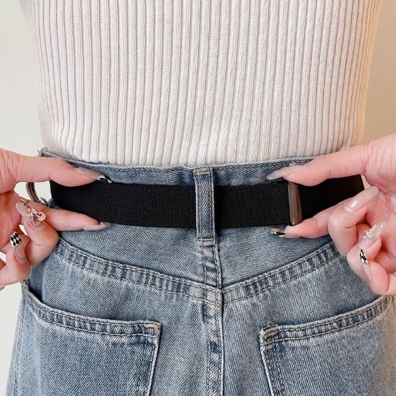 [W0096] เข็มขัดปรับเอวกางเกง ยางยืด ปรับสายได้  สไตล์วินเทจ Belts ใส่ได้ทั้งผู้ชายผู้หญิง - รูปที่ 6