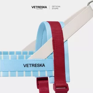 VETRESKA สายรัดอกและสายจูงสุนัข MIST AND MERLOT PET HARNESS & LEASH SET