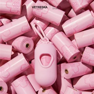 VETRESKA ถุงเก็บอึ กลิ่นซากุระ Cherry Blossom Pet Poop