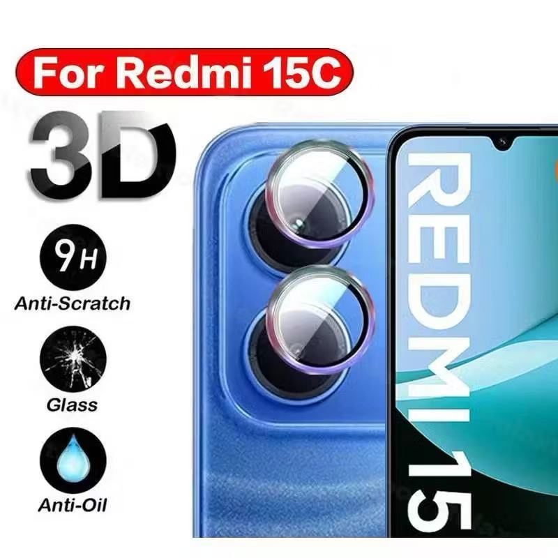ฟิล์มกระจก เลนส์กล้อง สำหรับ Xiaomi Redmi15C / Poco C85 เต็มเลนส์