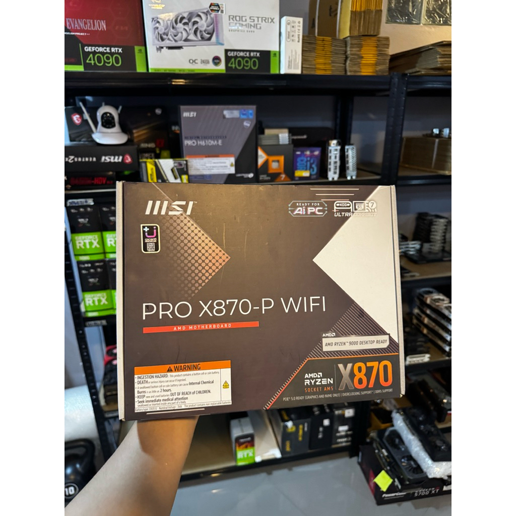 MAINBOARD (เมนบอร์ด) MSI PRO X870-P WIFI (AMD SOCKET AM5 DDR5 ATX) สินค้าในไทย ประกันศูนย์มือ1 มีของ