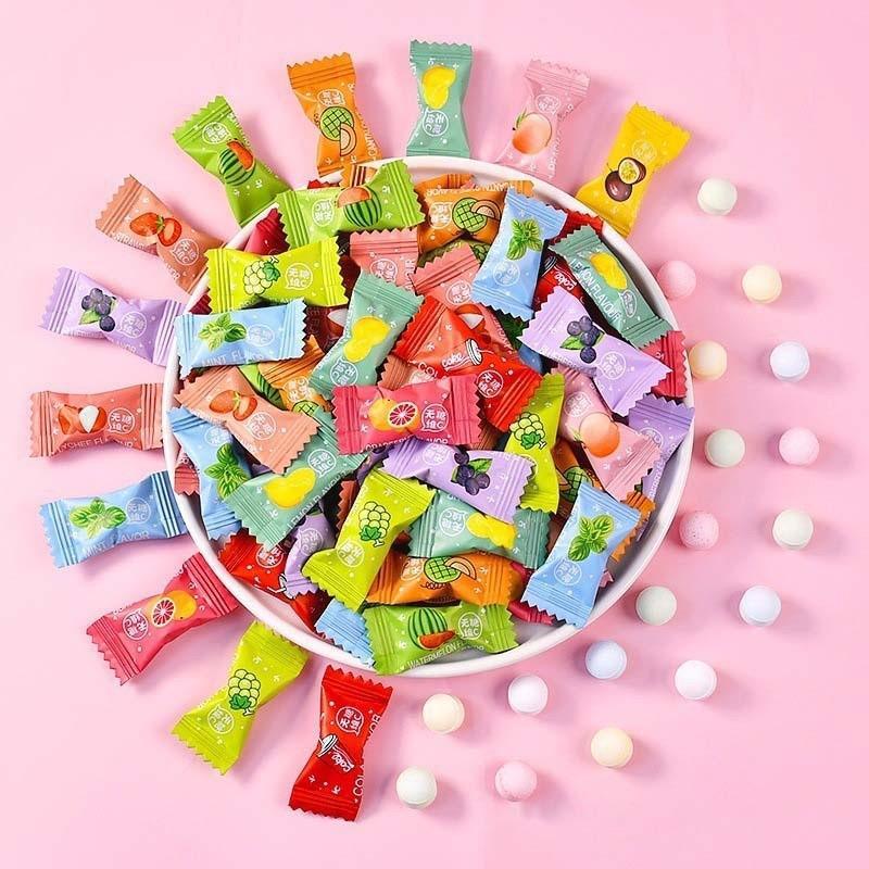 1แถม1 ถุงละ250g. ลูกอมจิ๋ว ลูกอมดับกลิ่นปาก ลมหายใจเย็นสดชื่น ตุ๊กกี้ตัวแสบ