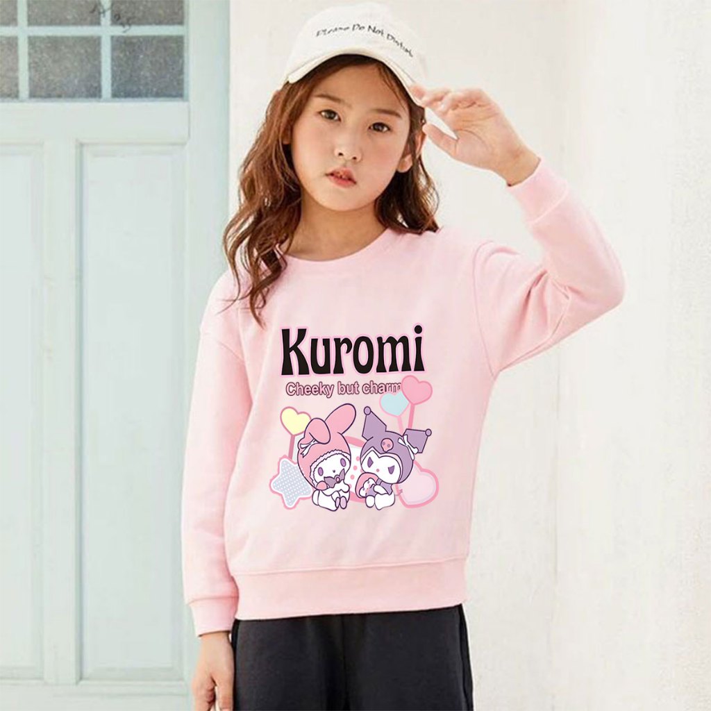 (เสื้อเด็ก) J-1340-O เสื้อแขนยาวเด็ก ลายKiromiน่ารัก ผ้าโพลีเอสเตอร์ใส่สบายไม่ร้อนใส่ได้ทั้งเด็ก ช/ญ