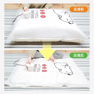 cozyถุงสูญญากาศ ถุงเก็บกระเป๋าเดินทาง ลายการ์ตูน หนา ทนทาน ใช้ซ้ำได้ ขนาด 40*60/60*80/80*100