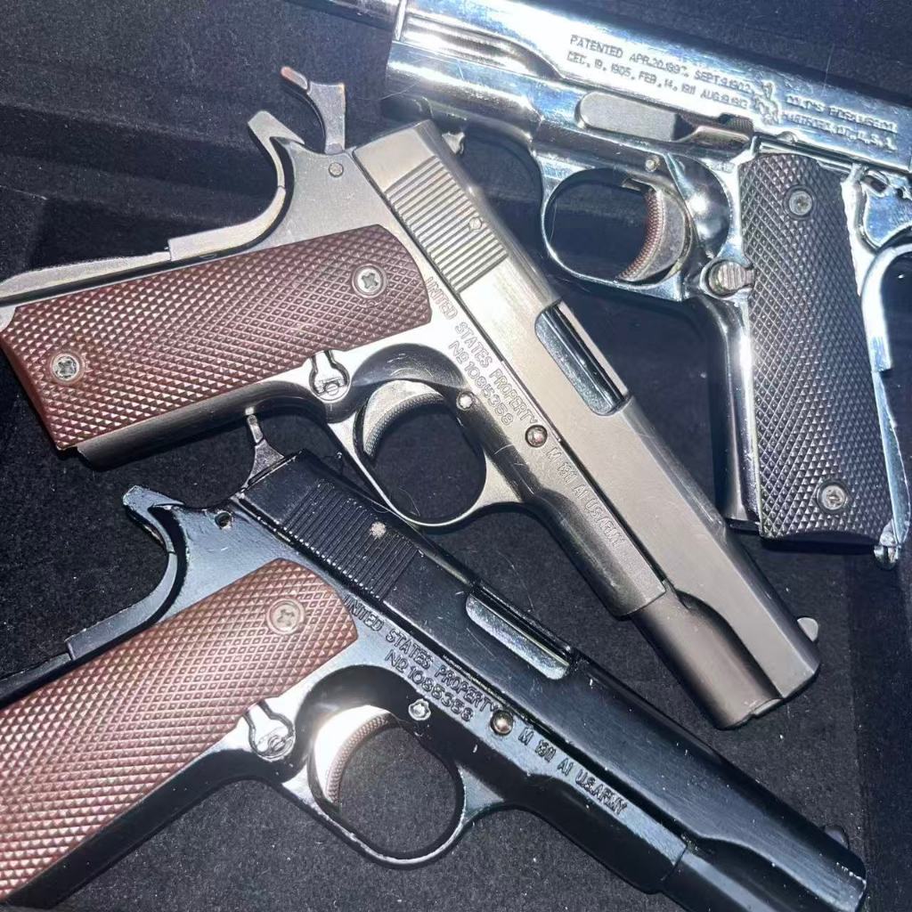 COLT M1911 สัดส่วน 1:2.05 โมเดลโลหะ ของเล่นสะสมสุดฮิต ตกแต่งได้หลายที่ #ตกแต่งได้ #โมเดลสุดฮิต