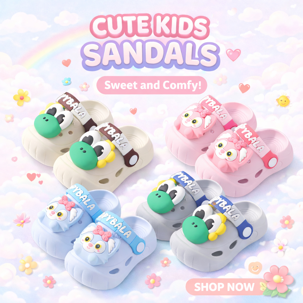 รองเท้าแตะเด็กทารก Summer Baby กันลื่น ลายการ์ตูน 2026