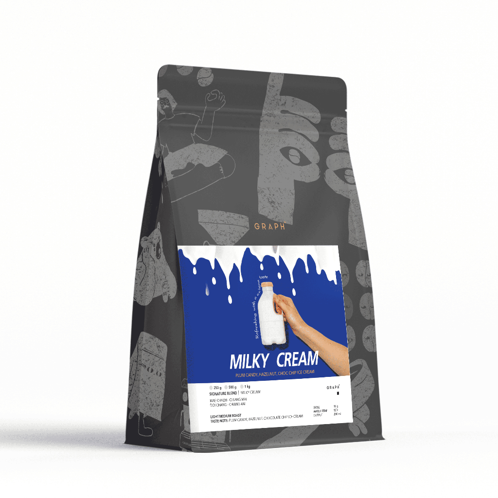 GRAPH | เมล็ดกาแฟ SIGNATURE BLEND - VARIETY MOOD SET - MILKY CREAM