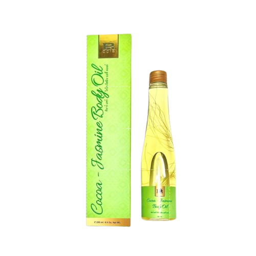 ออยล์บำรุงผิวขาว PRcare COCOA MOK BODY OIL 200 ml. กลิ่นดอกมะลิ บางเบากว่าทาโลชั่น หอมติดผิวทนนาน