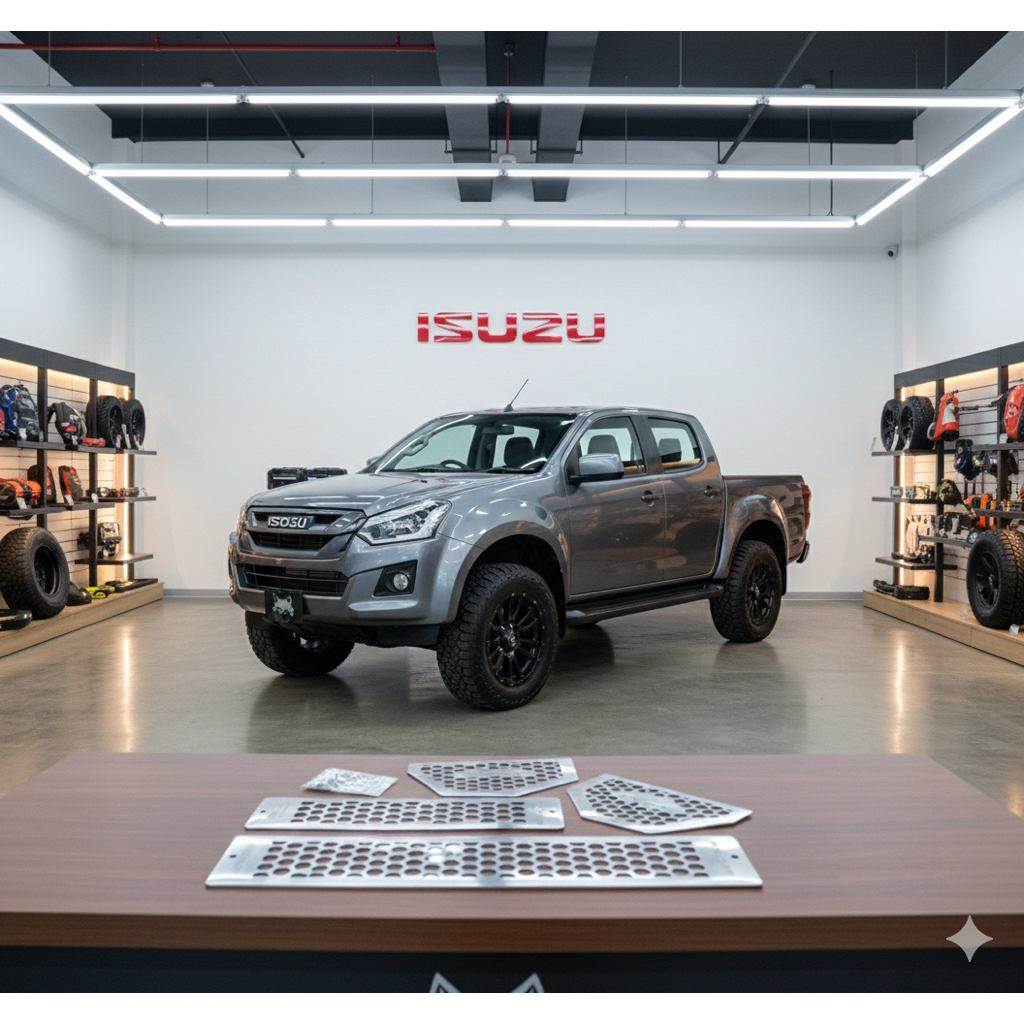 เเผ่นปิดกันหนู All new Dmax 2012-2019 ชุด 4ชิ้น ( คอนโซล 2 ซุ้มล้อ2 )