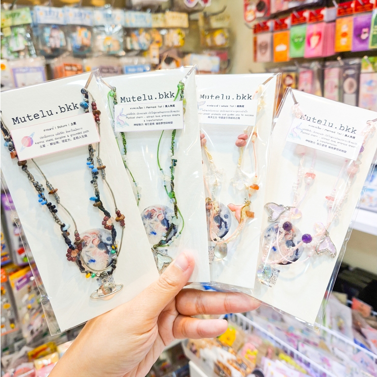 ***Inbox สอบถามลายสินค้าก่อนกดสั่งซื้อ***Necklace สร้อยคอเชือกเทียนถักสองชั้น ดีไซน์เรียบแต่มีดีเทล🍃