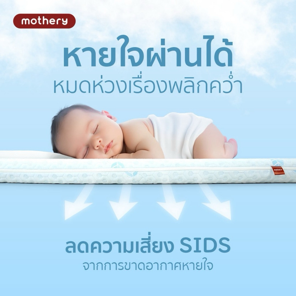 ส่ต่อที่นอนหายใจผ่านได้ mothery ใหม่ 99.99%