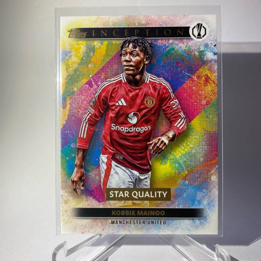 การ์ดนักฟุตบอล KOBBIE MAINOO, STARS QUALITY, INCEPTION, MANCHESTER UNITED, TOPPS 2025