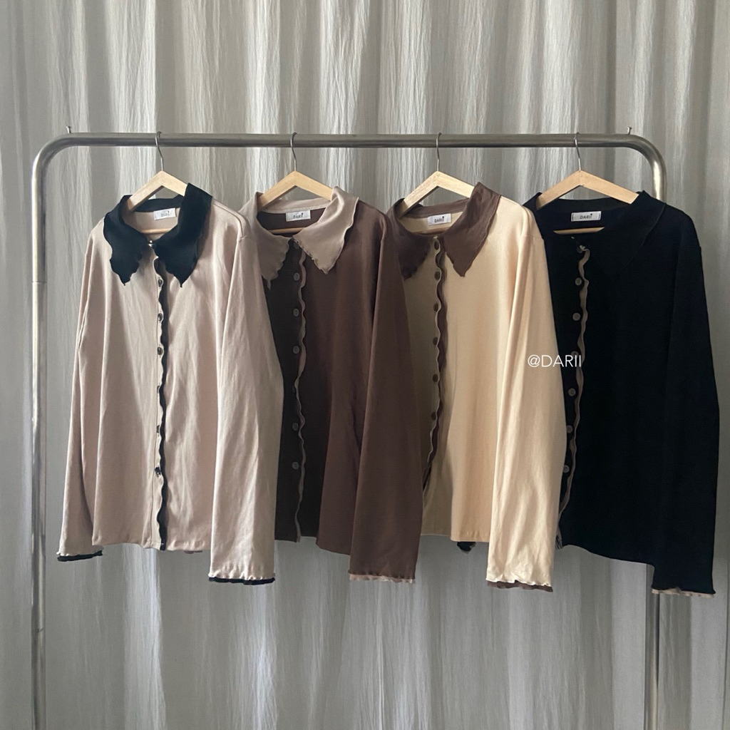 Loly Top (โลลี่) - เสื้อแขนยาว ผ้ายืด เนื้อผ้านุ่มใส่สบาย