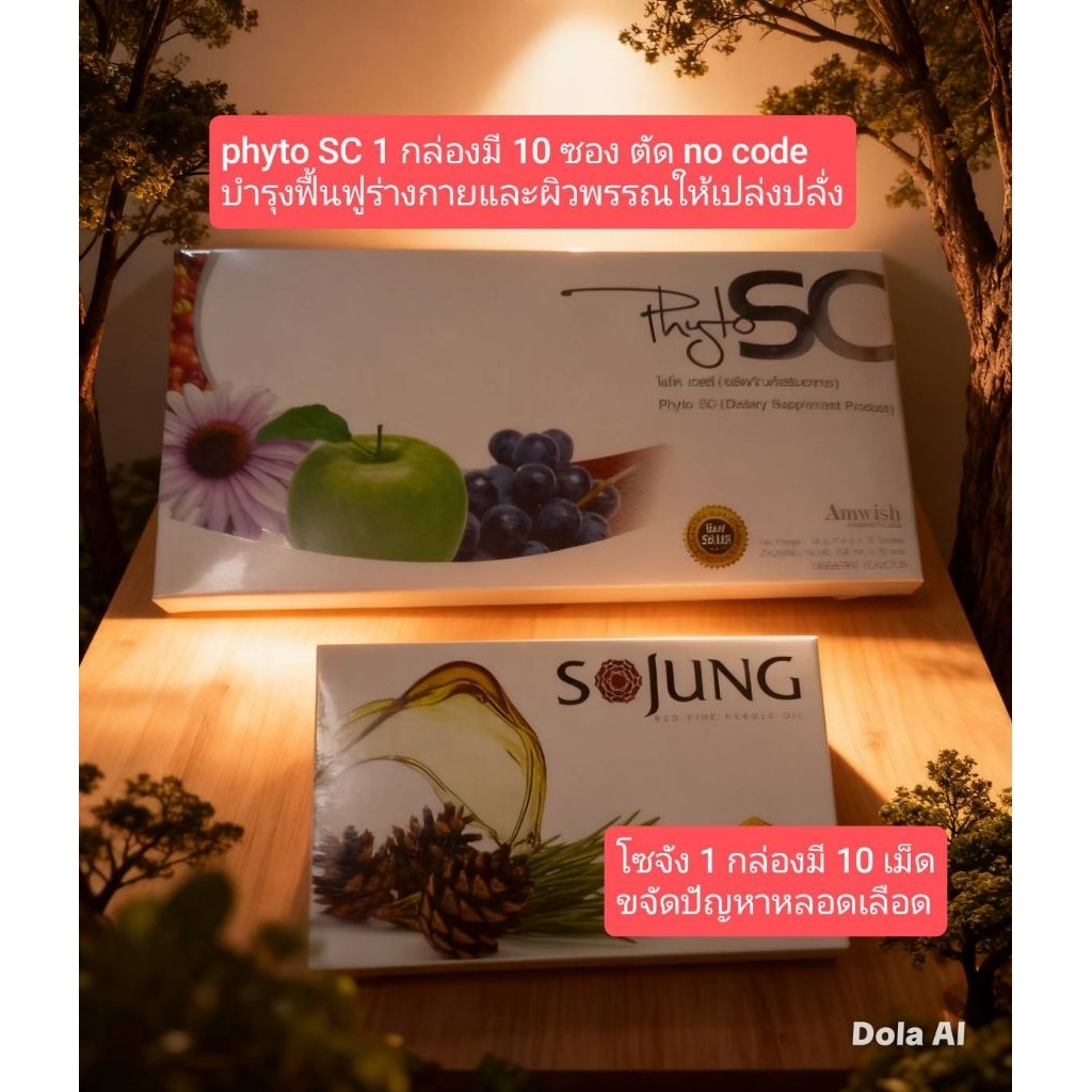 amwish) phyoto sc stemcall 1 กล่องมี 10ซอง และโซจัง 1 กล่องมี 10 แคปซูล ผลิตภัณฑ์อาหารเสริมเพื่อสุขภ