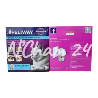 Feliway Diffuser Plug (ชนิดปลั๊กเสียบ​) ฟีโรโมนสังเคราะห์​ ลดอารมณ์ก้าวร้าว 48ml​ ใช้ได้​ 30​ วัน