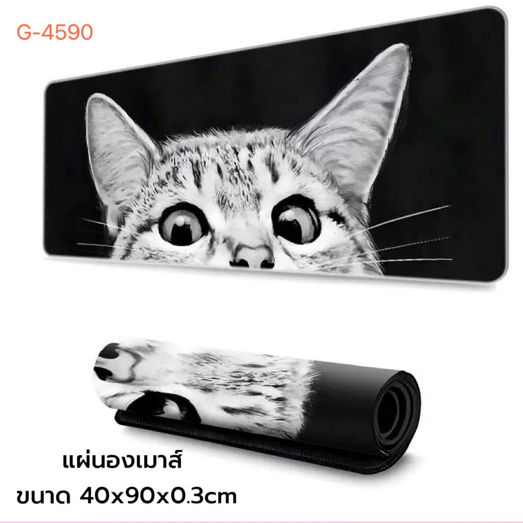 แผ่นรองเมาส์ขนาดใหญ่ G4590 วางเต็มโต๊ะ 900x400x3mm