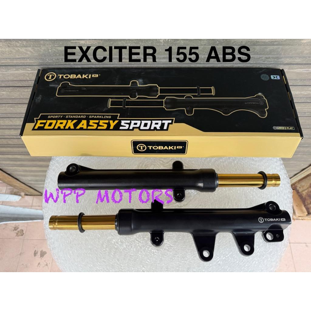 ชุดโช้คอัพหน้า Yamaha Exciter155 ABS โช้คอัพหน้าแบบท่อสีทอง TOBAKI