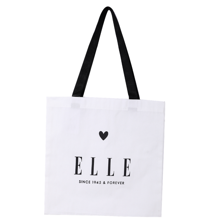(สินค้าแถมไม่จำหน่าย) ELLE SHOPPING BAG ผ้า Canvas รหัสสินค้า WZEH004S26