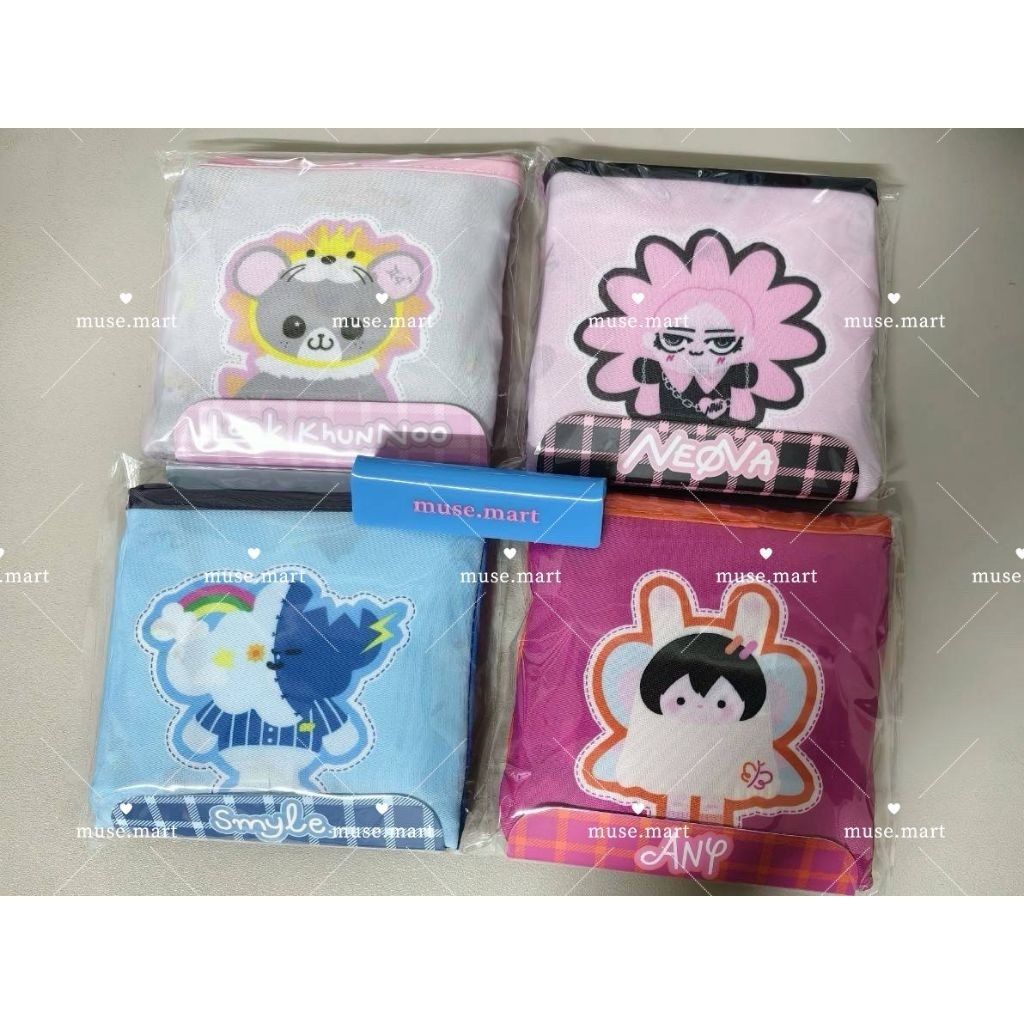 (พร้อมส่ง) Any/ Lookkhunnoo/Neona/Smyle CHARACTER FOLDABLE BAG