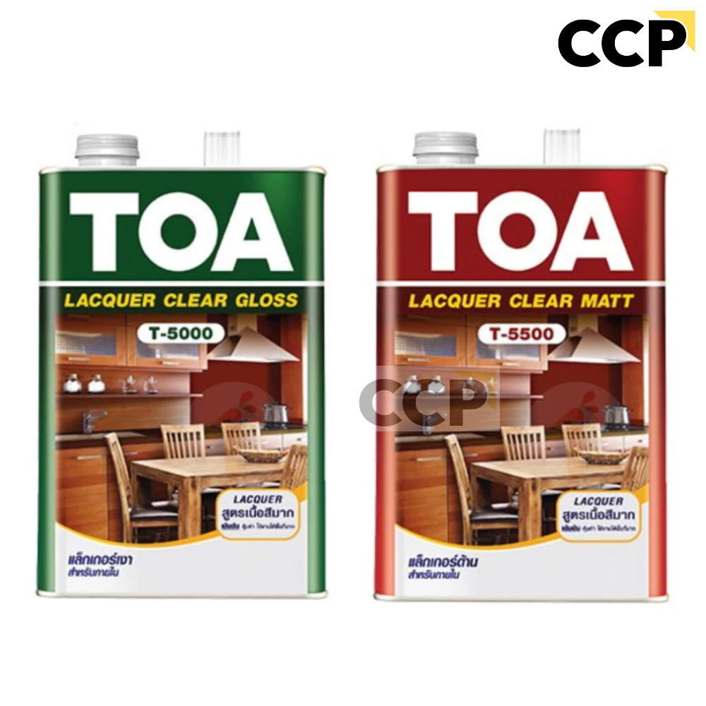 ทีโอเอ แลคเกอร์เงา แลคเกอร์ด้าน ทินเนอร์ 71 - TOA T5000 T5500 แลคเกอร์ทาไม้ แลคเกอร์ เคลือบเงาไม้ เคลือบด้านไม้