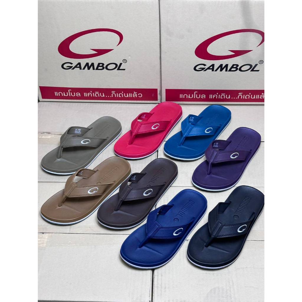 🛵ส่งทันที 2 ชม.🏪💫 Gambol รุ่น GM11267 รองเท้าแตะคีบสุดฮิตตลอดกาล Size 36-46