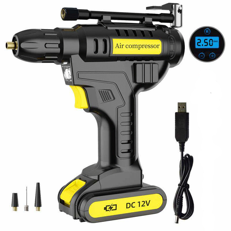 MOVATEK ปั๊มลมรถยนต์ แบบไฟฟ้า 150 PSI ไร้สาย แบตเตอรี่ในตัว