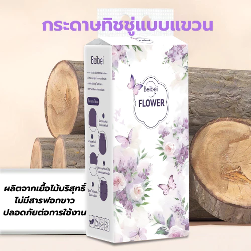[ 8หิ้ว ]  ทิชชู่แบบดึงแขวนได้  หนานุ่ม ไม่ยุ่ยง่าย กระดาษทิชชู่เช็คหน้าได้ กระดาษชำระ thumbnail 8