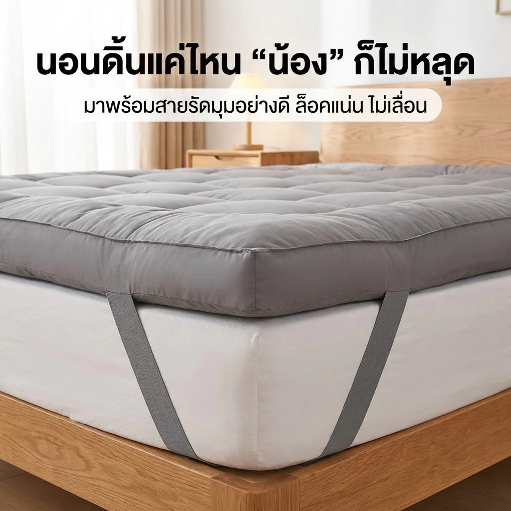 ทอปเปอร์ขนห่านเทียม หนาพิเศษ 2/3/3.5/5/6 ฟุต thumbnail 5