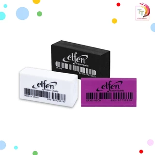 Elfen (เอลเฟ่น) ยางลบ ยางลบดินสอ รุ่น EF-350 ลบสะอาด ไร้สารพิษ ก้อนขาว ก้อนดำ ก้อนนีออน ( 50ก้อน / กล่อง )