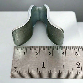 ตะขอรับชั้นเหล็ก ไมโครแร็ค ชุบซิงค์ หนา 2.8 mm.
