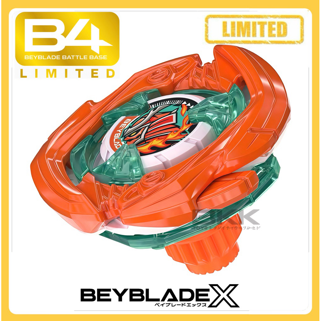 [ ของแท้ พร้อมส่ง ] TAKARA TOMY BEYBLADE X | UX-00 SAMURAI SABER 2-70 L | METAL COAT : ORANGE