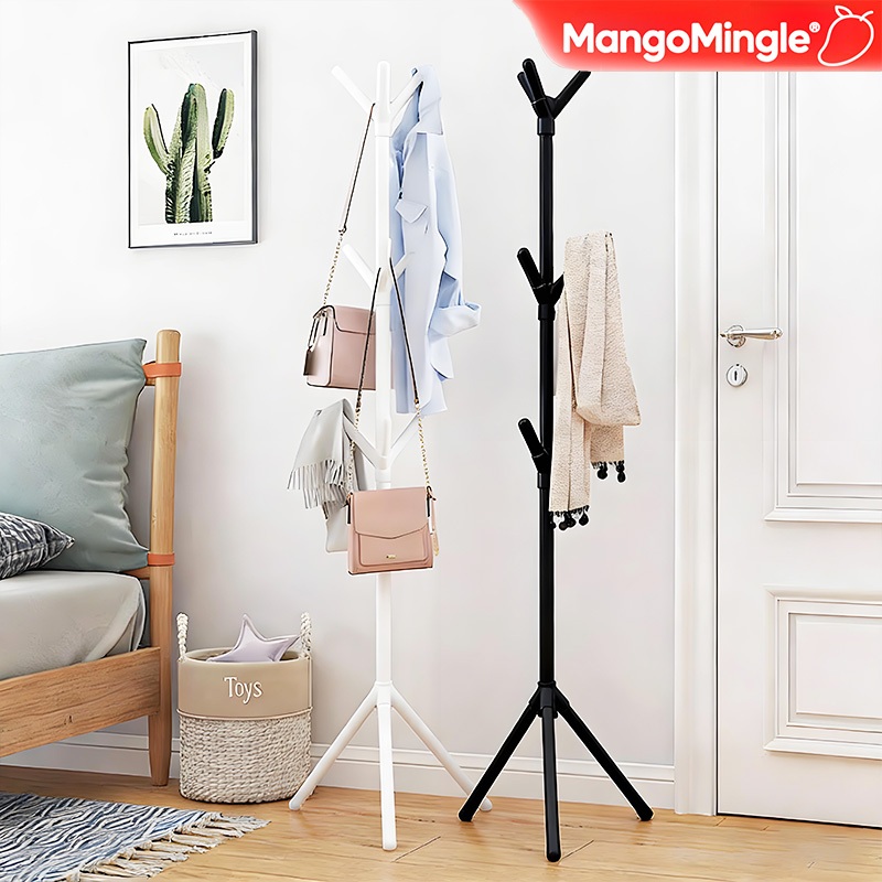 ราวแขวน ราวแขวนเสื้อผ้า ราวแขวนเสื้อ ราวตากผ้า ราวแขวนกระเป๋า ที่แขวนหมวกและเสื้อโค๊ท เหล็กคุณภาพสูง กันน้ำและกันสนิม