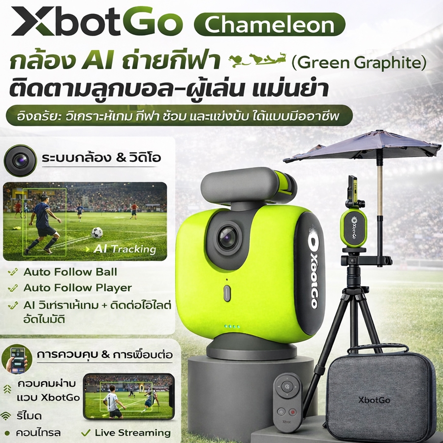 XbotGo Chameleon เขียวกราไฟท์ (รับประกัน1ปี)