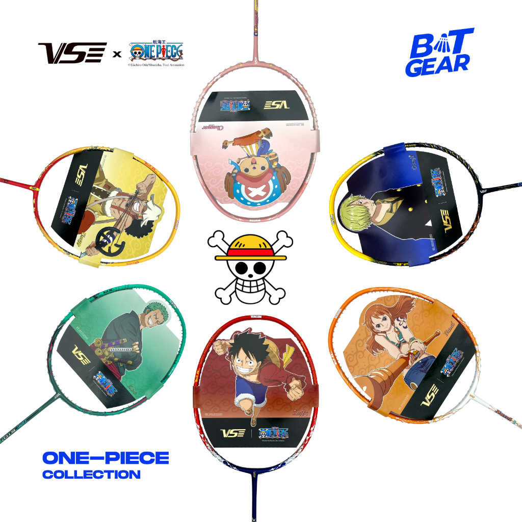 ไม้แบดมินตัน VS x ONE PIECE Series🏴‍☠️ (ลิขสิทธิ์แท้💯%) แถมเอ็น+ซอง