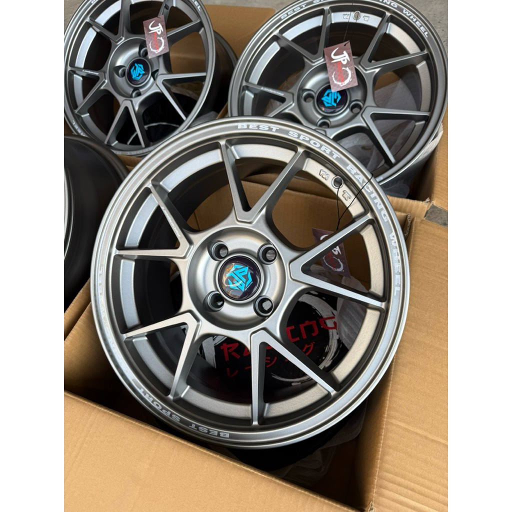 แม็กใหม่(TC005)ขอบ15กว้าง7ออฟ+35ใส่4/100(ราคาต่อ1วง)