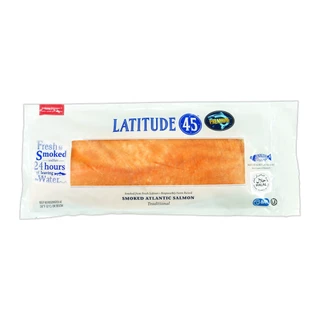ปลาแซลมอนรมควันแบบสไลซ์ เกรดพรีเมียม แช่แข็ง ขนาด 1 กก. - Frozen smoked atlantic salmon slice