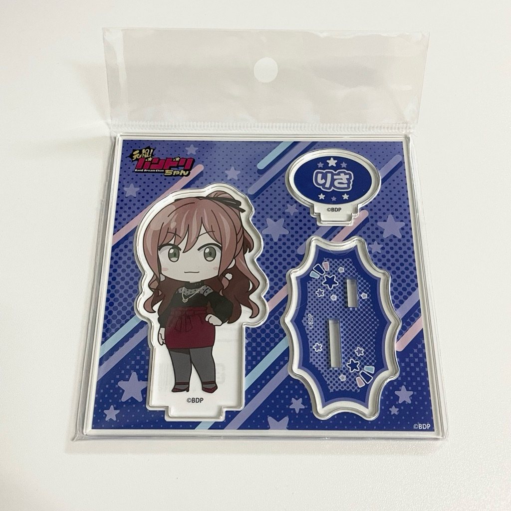 (พร้อมส่ง/ของแท้) สแตนดี้อะคริลิค GANSO! BanG Dream Chan - Imai Lisa ริสะ Roselia Acrylic Stand