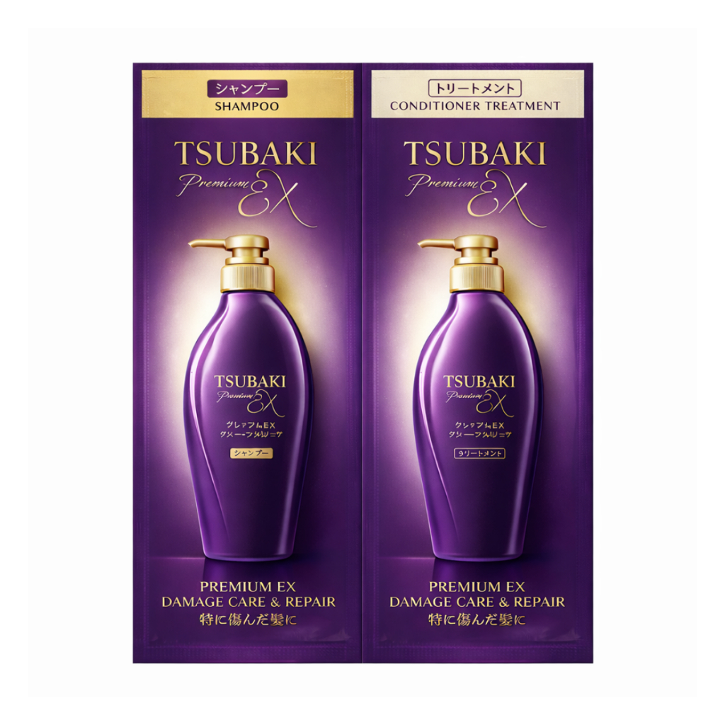 [ของแถมไซส์ทดลอง งดจำหน่าย] TSUBAKI ซึบากิ พรีเมียม อีเอ็กซ์ แฮร์ ฟอล แคร์ แบบซอง 10ml