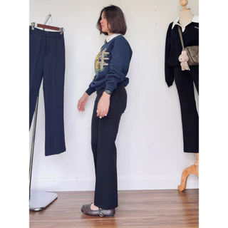 [S-3XL](90) ARTHITTAYA.BRAND กางเกงขาม้าเล็ก 9ส่วน ผ้าซูการ่า-สีดำ